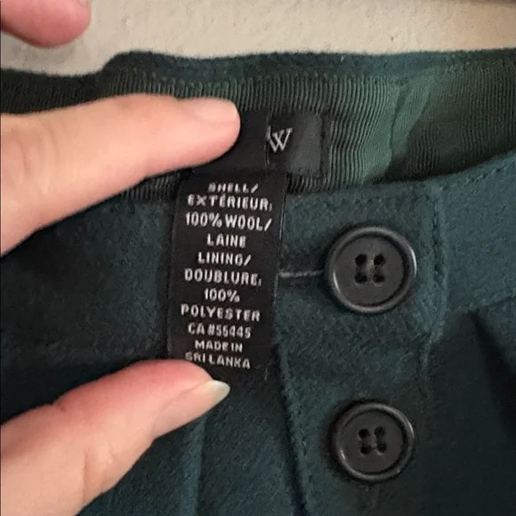 J.Crew Wool A-Line Skirt Dark Green | Dark Academia | Size 6 - Picture 7 of 8